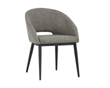 Sunpan 102743 - Thatcher Dining Armchair - Black - Antique Grey
